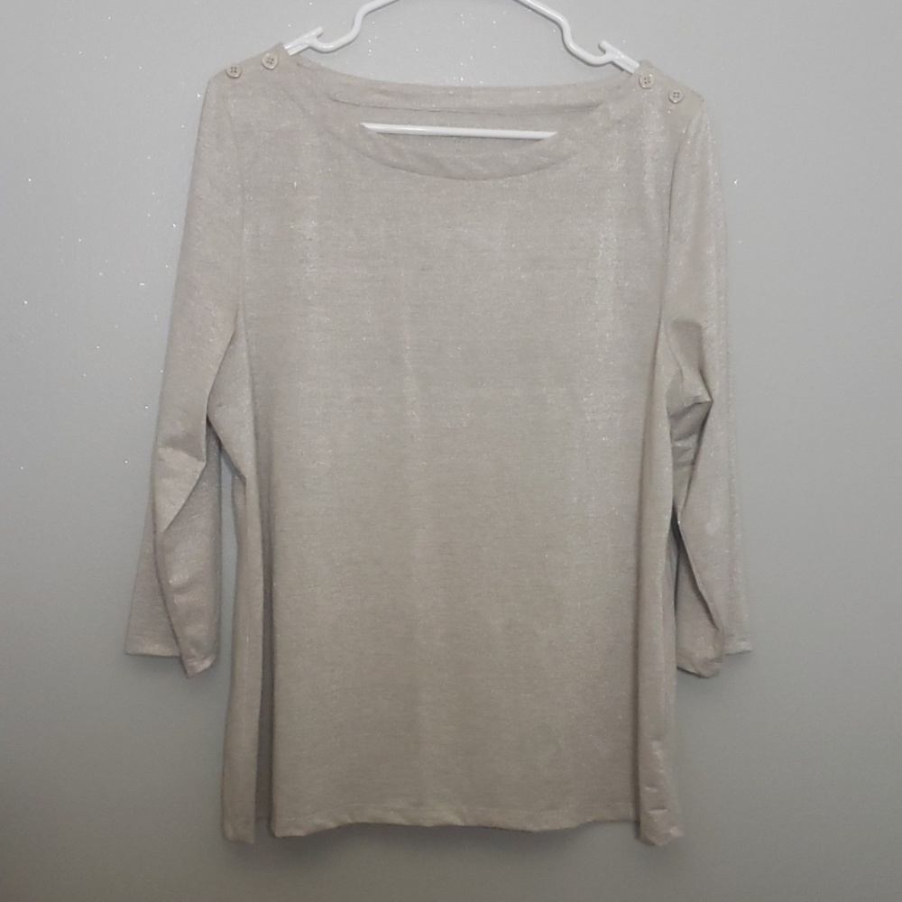 Gold shimmer top
